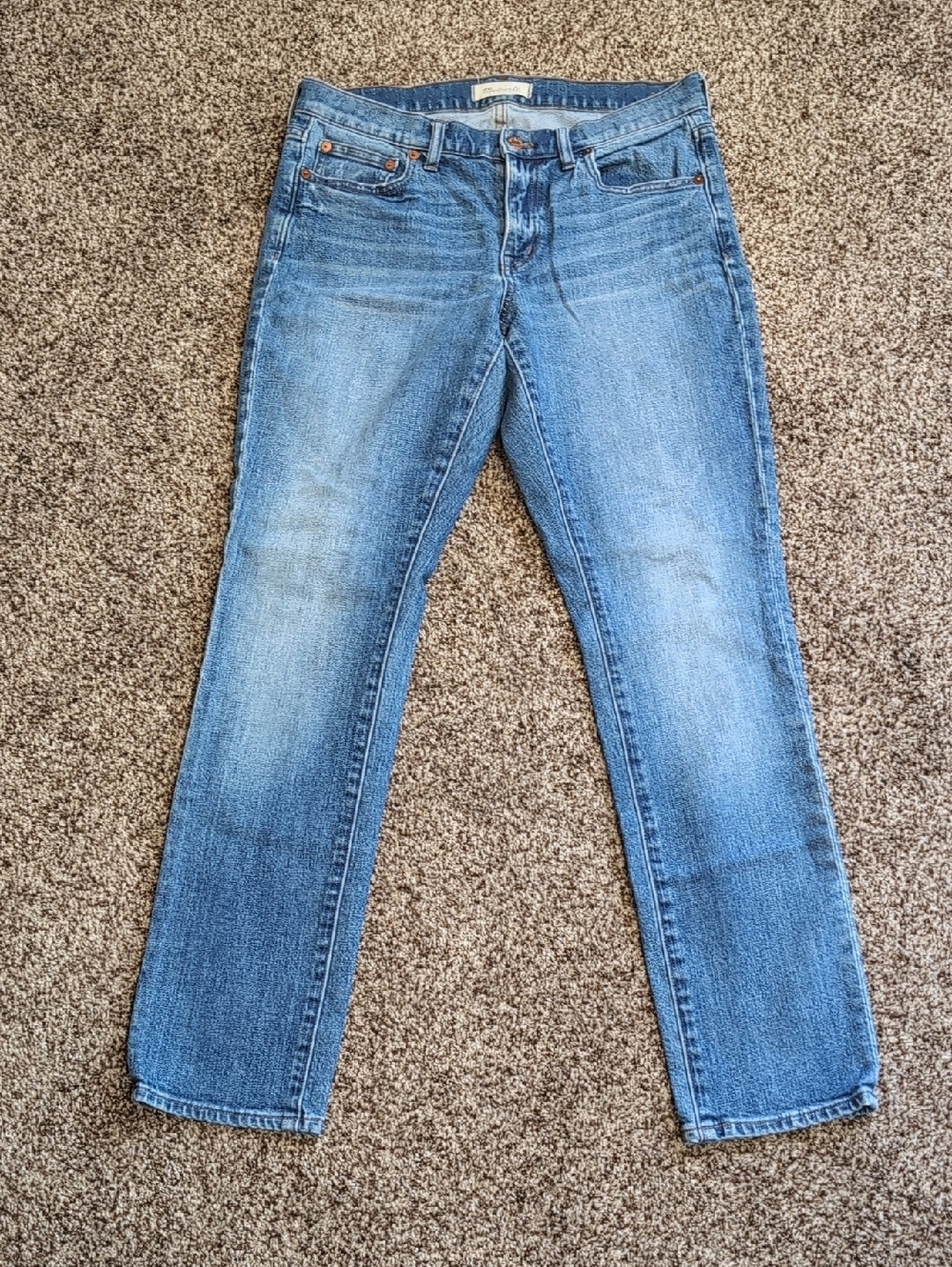 Madewell Slim Mid Rise Boy Jean Roomy Size 27